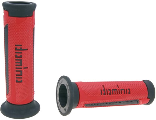Handvatset Domino A350 on-road Rood / Zwart Scooter Schakelbrommer (Uiteinde Open)