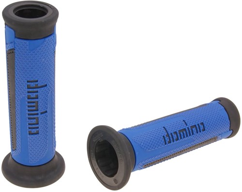 Handvatset Domino A350 on-road Blauw / Zwart Scooter Schakelbrommer (Uiteinde Open)
