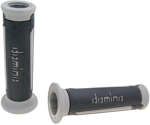 Handvatset Domino A350 on-road Grijs / Antraciet Scooter Schakelbrommer (Uiteinde Open)