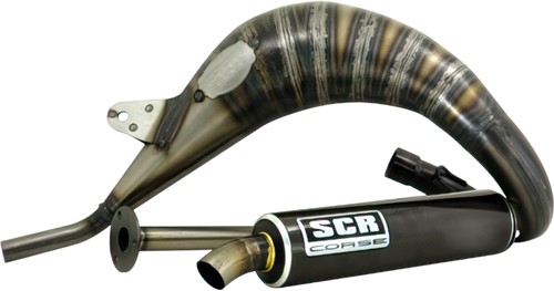 Uitlaat SCR Corse Handmade Cross 50/70cc voor Sherco T/m 2018 - Rechts Bovenlangs