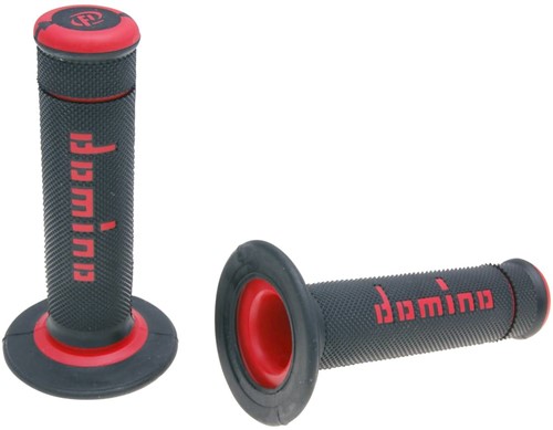 Handvatset Domino A190 off-road Zwart / Rood Scooter Schakelbrommer