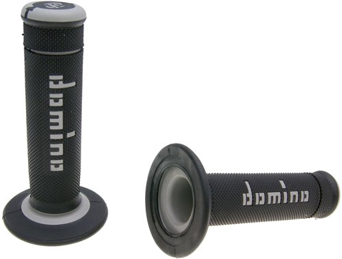Handvatset Domino A190 off-road Zwart / Grijs Scooter Schakelbrommer
