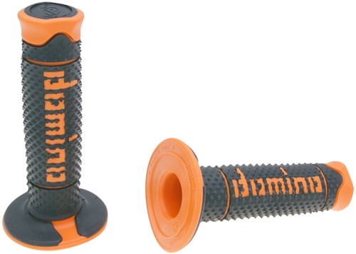 Handvatset Domino A260 off-road Zwart / Oranje Scooter Schakelbrommer