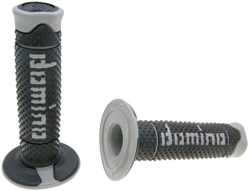 Handvatset Domino A260 off-road Zwart / Grijs Scooter Schakelbrommer