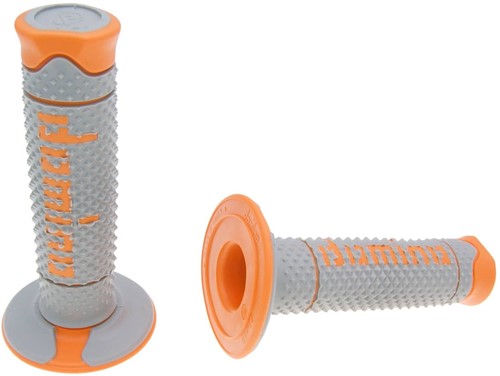Handvatset Domino A260 off-road Grijs / Oranje Scooter Schakelbrommer