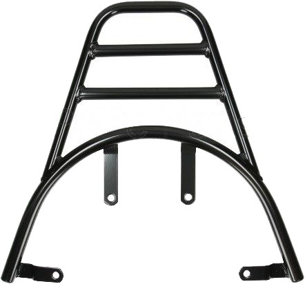 Achterdrager voor Piaggio Zip 2000 glans zwart