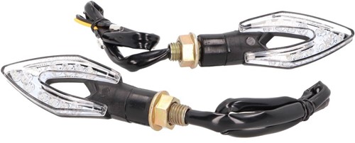 Knipperlicht Set Led Derbi Senda / Derbi Gpr 50 / Aprilia RS 50 / Aprilia SX 50 / Universeel Scooter / Bromfiets / Motorfiets [Mini]