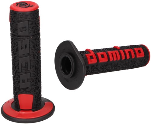 Handvatset Domino A360 off-road Zwart / Rood Scooter Schakelbrommer