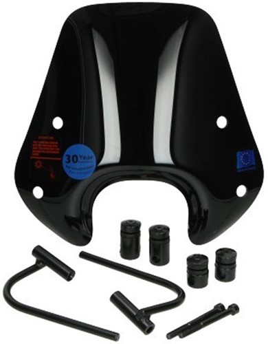 Windscherm Python Piaggio Zip 2000 Laag Zwart Glans