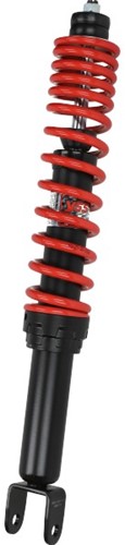 Schokbreker YSS DTG Hybrid S Vespa Primavera / Vespa Sprint 395mm Rood/Zwart