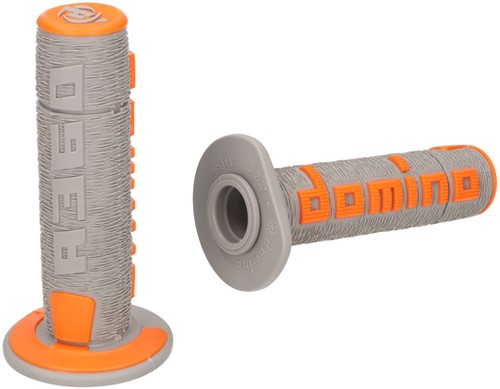 Handvatset Domino A360 off-road Grijs / Oranje Scooter Schakelbrommer