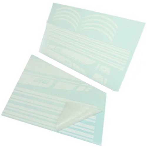 Stickerset Zijscherm Vespa Sprint AMG Mat Wit + Wiel stickers en Voorkap Stickers Compleet