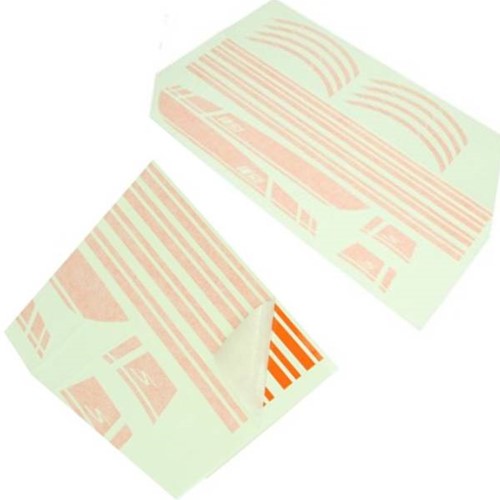 Stickerset Zijscherm Vespa Sprint AMG Oranje + Wiel stickers en Voorkap Stickers Compleet