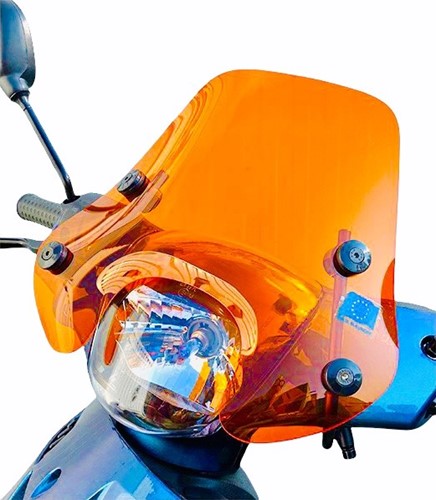 Windscherm Python Laag Piaggio Zip 2000 2 en 4 takt Fluor Oranje