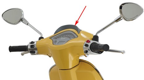 Cockpit Spoiler Zilver Vespa Vespa Sprint / Primavera Origineel 1b005482