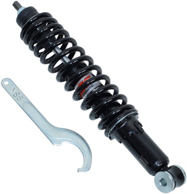 Schokbreker YSS Pro X Vespa / Piaggio Leader 125 / 150 CC vanaf 2004 t/m 2008 285mm Zwart