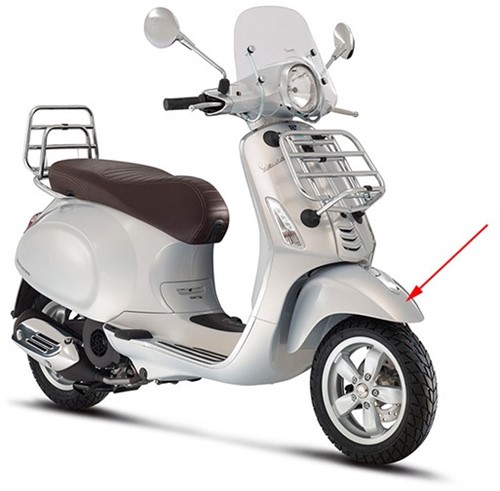 voorspatbord vespa primavera touring grijs 791/ b origineel 1b000947000hh