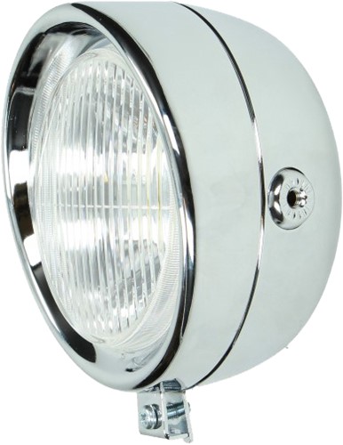 koplamp puch maxi rond classic chroom DMP