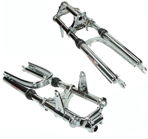 voorvork kort breed + versterkte stabilisator puch maxi chroom ebr