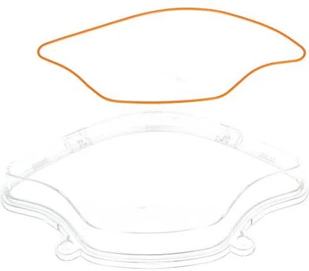 Kilometerteller Glas (Origineel) Vespa Primavera / Sprint V.a 2014 T/m 2016 Blank Origineel 1d000573