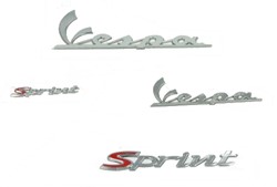 Stickerset 4 Delig (Originele Kwaliteit) Chroom Vespa Sprint