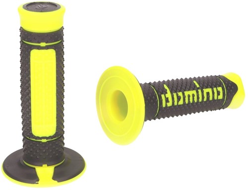 Handvatset Domino A260 off-road Zwart / Fluor Geel Scooter Schakelbrommer