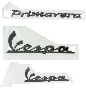 stickerset vespa primavera smoke 3-delig originele kwaliteit