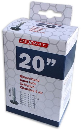 Fiets Binnenband 20inch 40/60-406/428 Autoventiel 40mm 