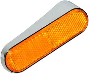 Reflector houder Chroom (Rechtsachter) Zijscherm Vespa S / Vespa Lx 50 / Vespa Lxv Origineel 1B006554