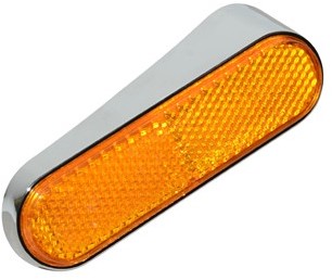 Reflector houder Chroom (Linksachter) Zijscherm Vespa S / Vespa Lx 50 / Vespa Lxv Origineel 584083