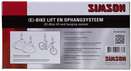 Simson (E)-bike fietslift en ophangsysteem