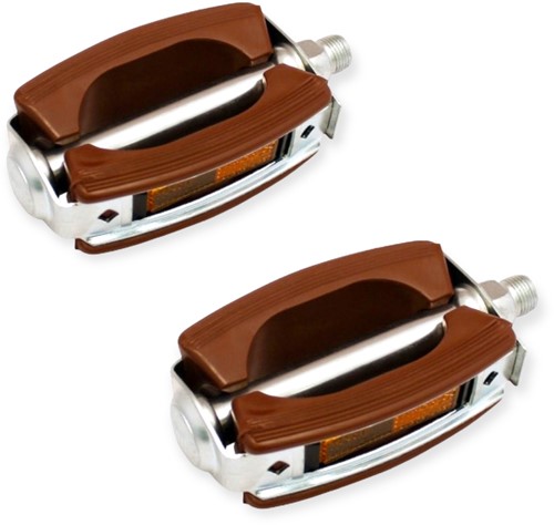 Fiets Pedaalset Union 689 Klassiek Bruin 9/16 draad