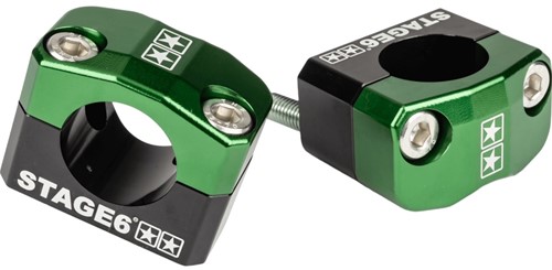 Stuurklemmen / Adapterset Stage6 Groen CNC - Voor Montage Van 28.6mm Sturen