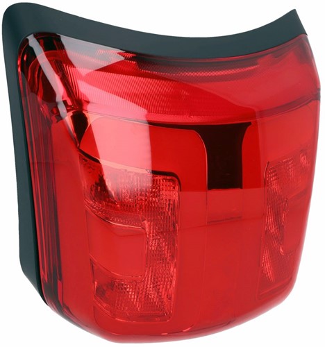 Achterlicht Power1 Vespa Gts 250 / Vespa Gts 300 Mat Zwarte Rand Rood vanaf 2018 (Zonder Knipperlichten Ingebouwd)