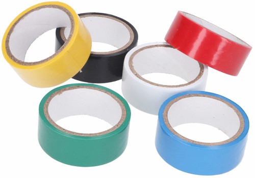 Isolatietape Stroomdraad 6 Rollen 19mm x 2.5m