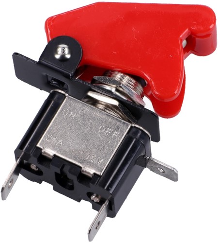 AAN / UIT Schakelaar Rood Met Kap en Led Universeel-2