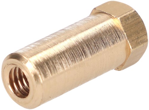 Uitlaat Moer M6x25mm Messing 