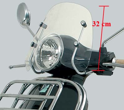 windscherm laag + bevestiging set vespa lx origineel 672161