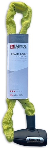 Fiets Kettingslot Lynx Cityline 85 cm x 5.5mm Lichtgroen-2