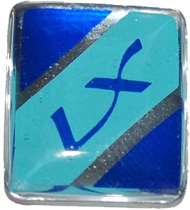 Sierstuk Sticker voorspatbord Vespa LX origineel 656026