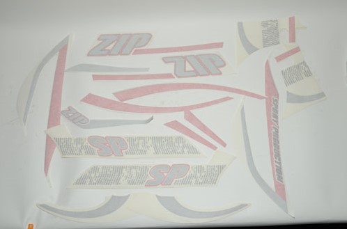 stickerset piaggio zip 2000 sp zwart origineel 65587400a2