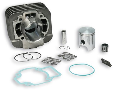 Cilinder 50cc Malossi Aprilia 2T / Derbi 2T / Piaggio 2T / Gilera 2T / Vespa 2T / Italjet 2T Luchtgekoeld Gietijzer 318519