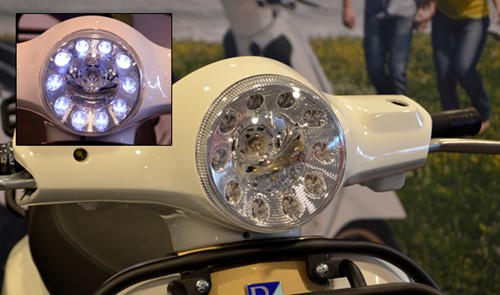 koplamp vespa LX 50 + dagverlichting LED