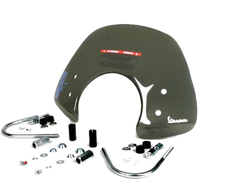 Windscherm Vespa Gts + Montageset Laag Smoke Origineel 656044