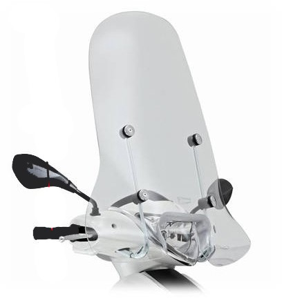 Windscherm Python Hoog (73cm) Piaggio Fly V.a 2012 + Bevestigingset Originele Kwaliteit