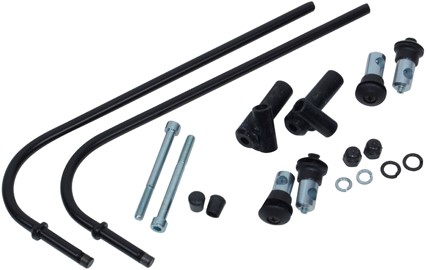 Beugelset Windscherm Piaggio zip 2000 Zwart