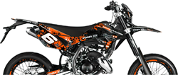 Sticker Set Stage6 voor Beta RR 50 Bouwjaar 2012 t/m 2020 - Oranje / Zwart