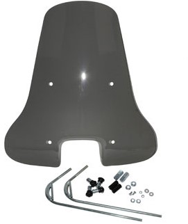 Windscherm Hoog Smoke (72cm) Vespa S 50cc / 125cc Originele Kwaliteit + beugelset
