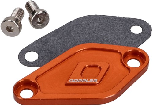 Oliepompdeksel CNC Doppler Oranje Aprilia RX 50 / Aprilia MX 50 / Beeline SMX 50 / Beta RR 50 / Beta RR 50 Enduro / Beta RR 50 / CPI Supercross SX 50 / MBK X-Limit 50 Enduro / Motorhispania Furia 50 /
