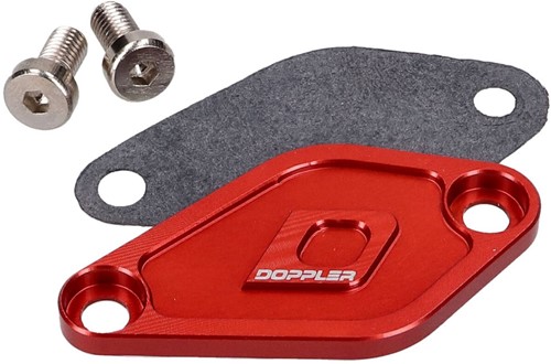 Oliepompdeksel CNC Doppler Rood Aprilia RX 50 / Aprilia MX 50 / Beeline SMX 50 / Beta RR 50 / Beta RR 50 Enduro / Beta RR 50 / CPI Supercross SX 50 / MBK X-Limit 50 Enduro / Motorhispania Furia 50 / M